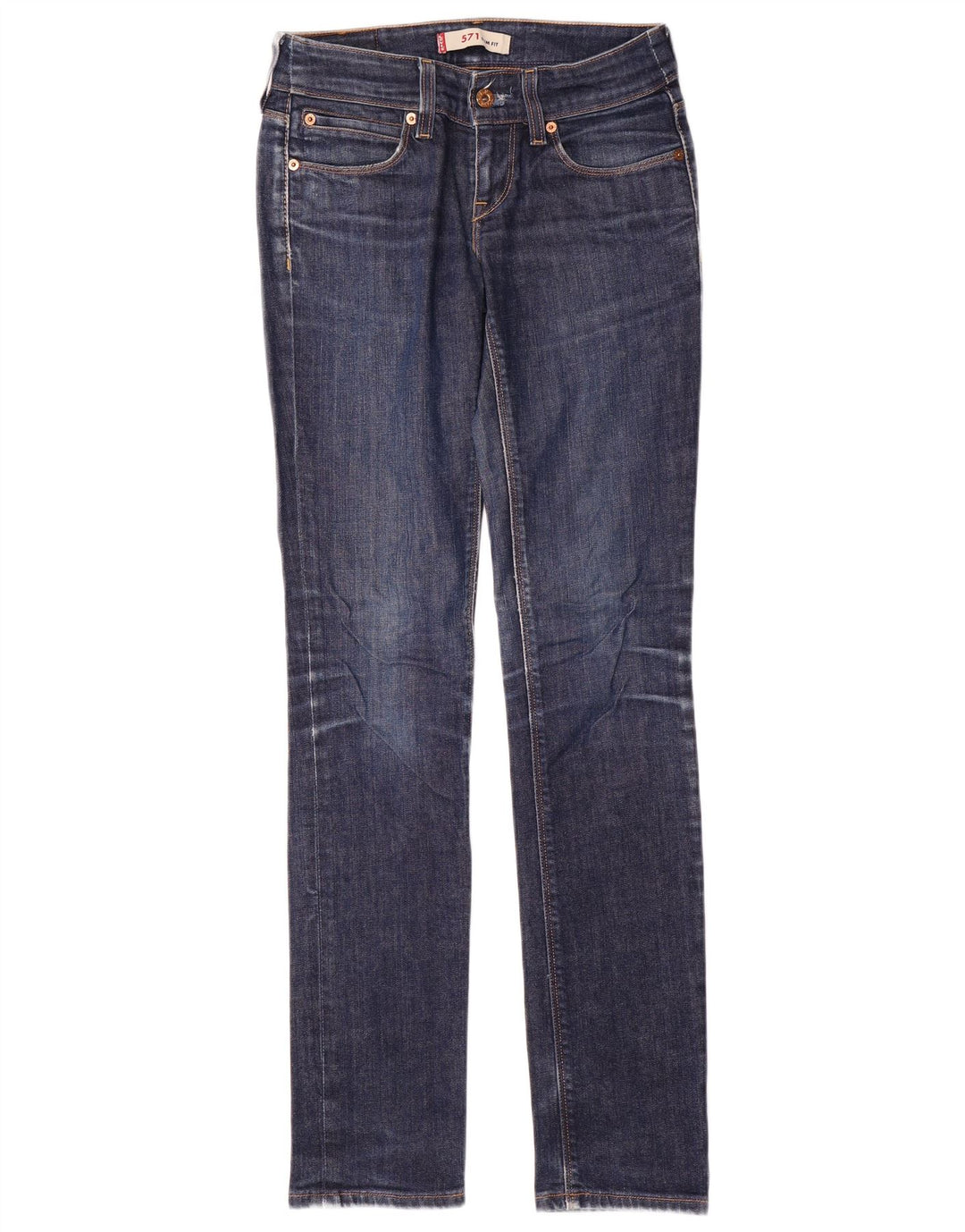 Levi's Jean Slim 571 Femme W27 L34 Bleu Coton