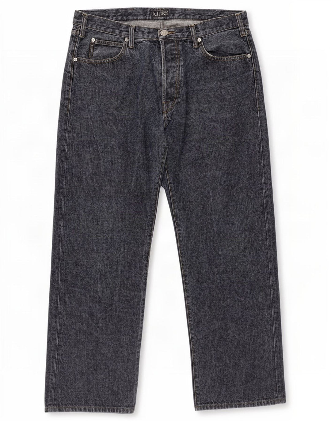 Armani Jean droit homme W36 L31 bleu marine coton