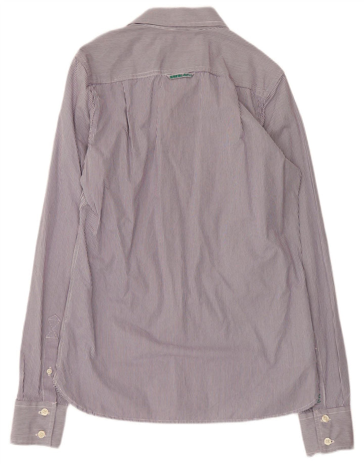 SUPERDRY Chemise Homme Violet Moyen à Fines Rayures en Coton