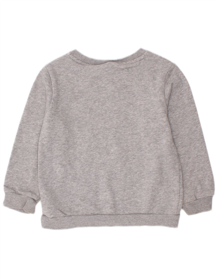 Adidas Sweat-shirt graphique pour garçon 2-3 ans Gris chiné en coton