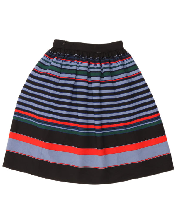 Zara Femme Jupe A-Line XS W24 Polyester Rayé Multicolore