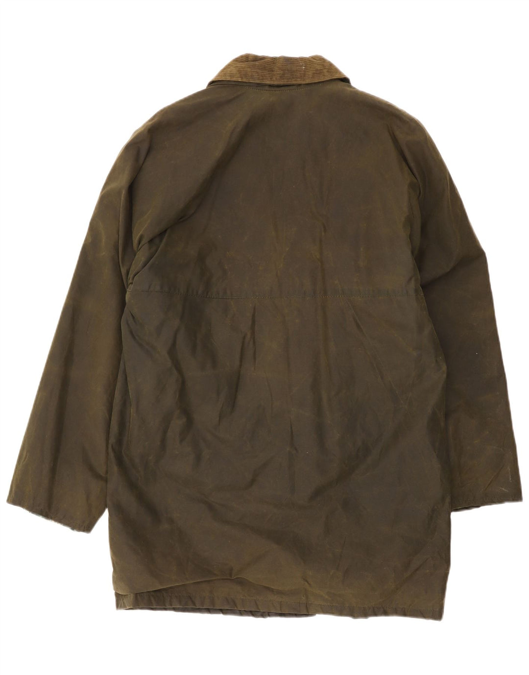 manteau en coton ciré vintage pour homme UK 38 Kaki moyen