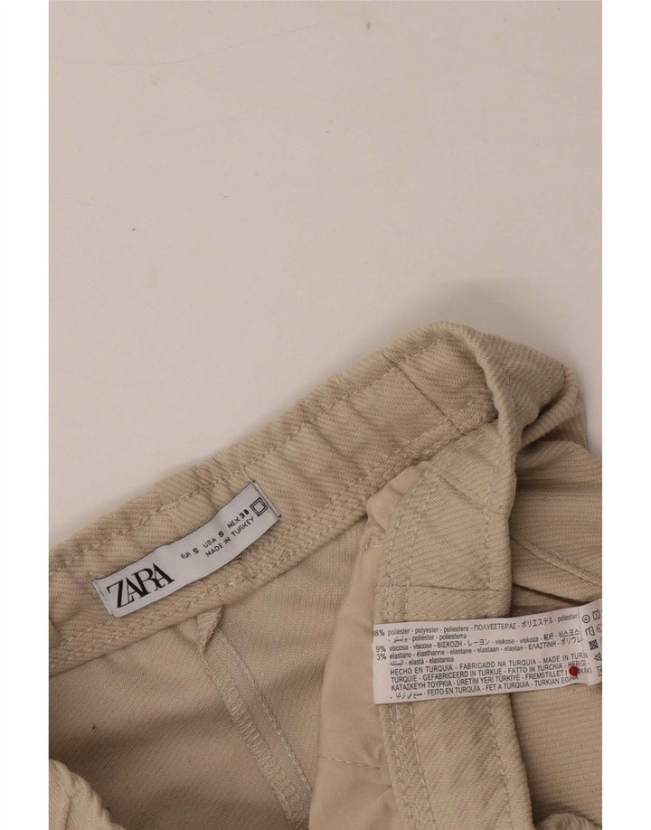 Zara Short décontracté pour homme Petit W27 Beige Polyester