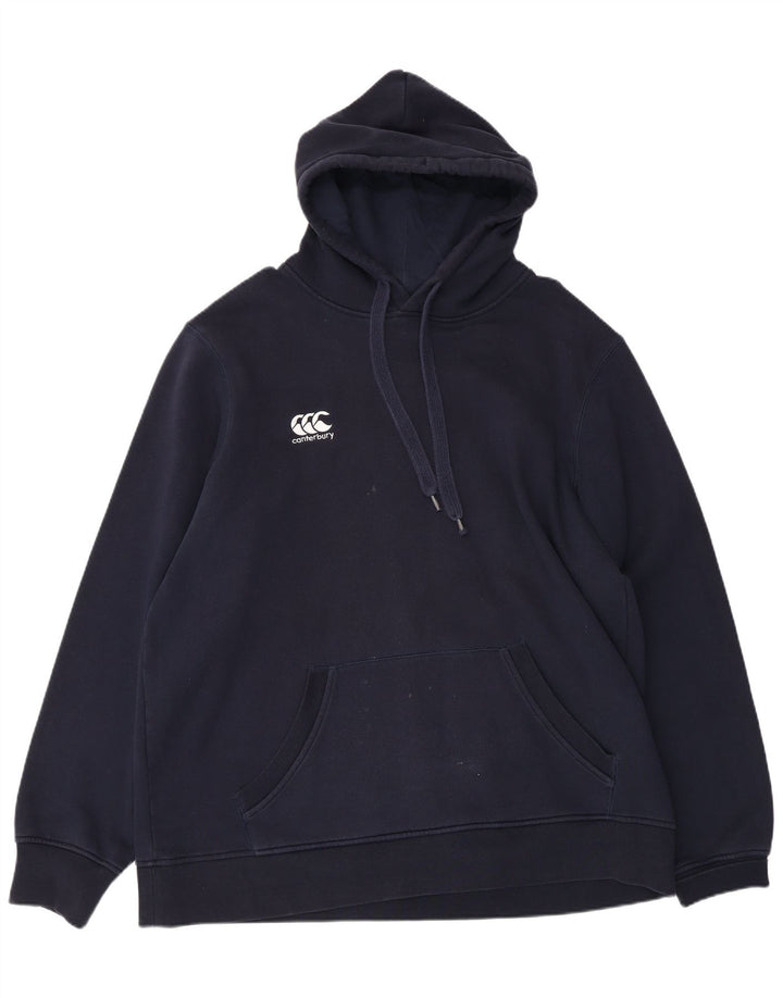 CANTERBURY Pull à capuche pour homme 2XL en coton bleu marine