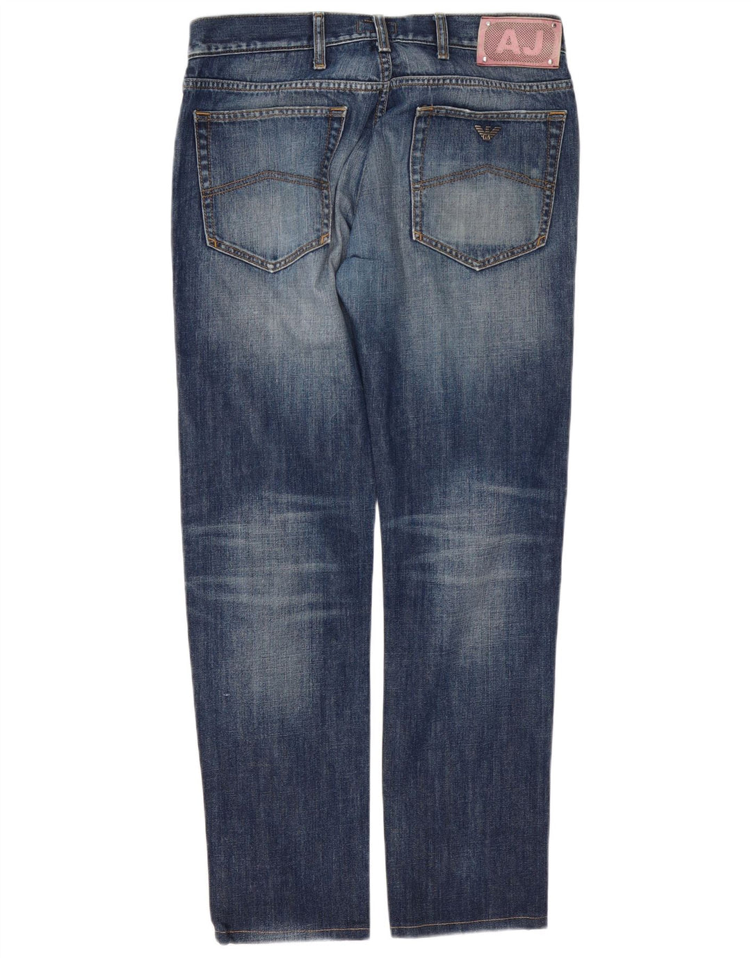 Armani Jean slim effet vieilli W34 L30 en coton bleu pour homme