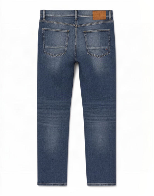 Tommy Hilfiger Jean Droit Denton Homme W36 L32 Bleu Coton