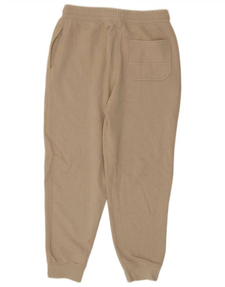 Pantalon De Survêtement Zara Homme Joggers Coton Beige Moyen