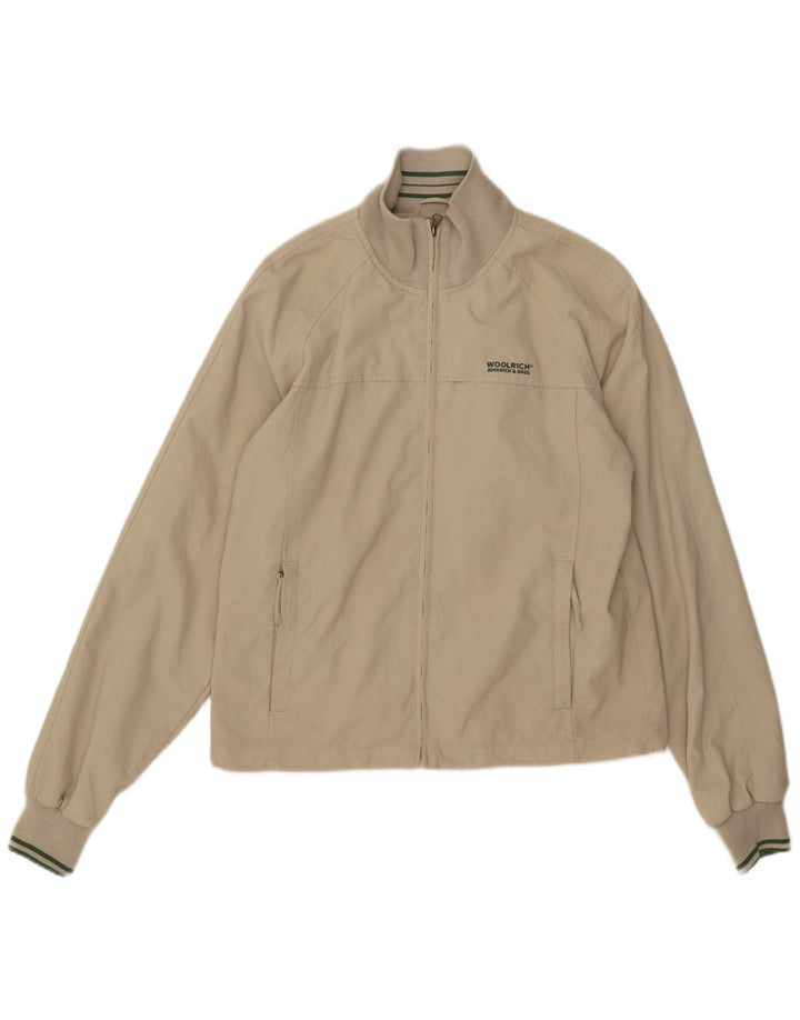 Woolrich Veste Bomber Homme UK 38 Nylon Beige Moyen