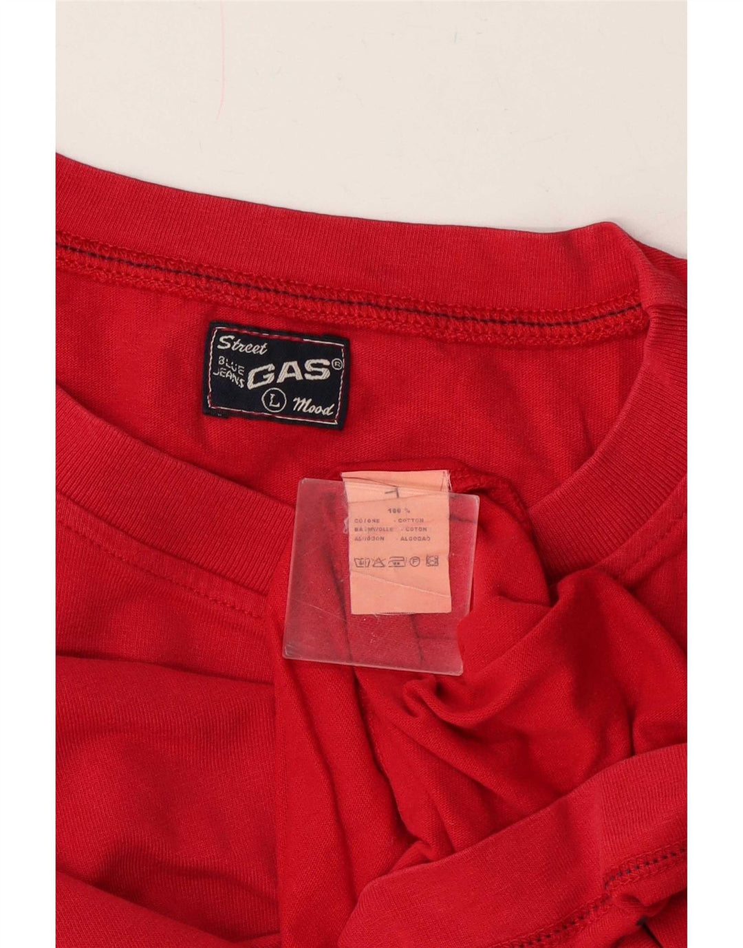 Gas Haut Homme Manches Longues Grand Coton Rouge