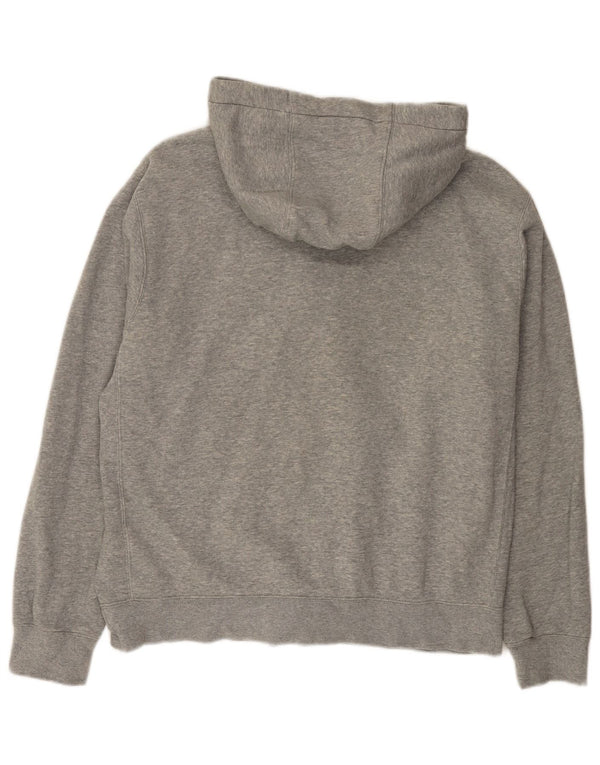 Nike Sweat à capuche zippé en coton moucheté gris moyen pour homme