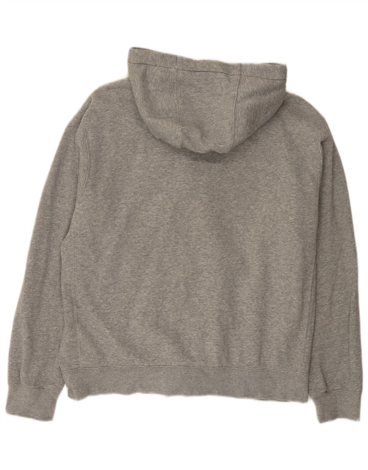 Nike Sweat à capuche zippé en coton moucheté gris moyen pour homme