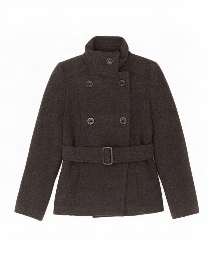 Zara Femme Caban UK 6 XS Laine Grise