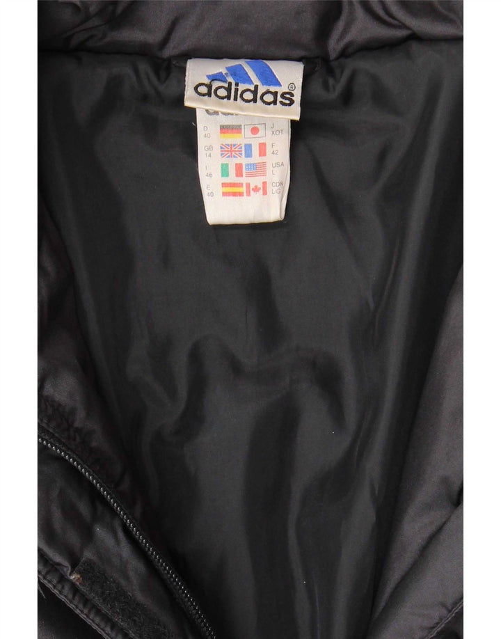 Adidas Veste rembourrée pour femme UK 14 Large Bleu Marine Polyamide