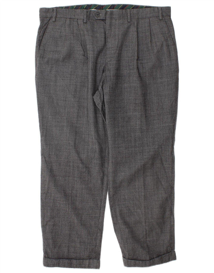 CHAPS Pantalon de costume pour homme W38 L29 Gris Laine