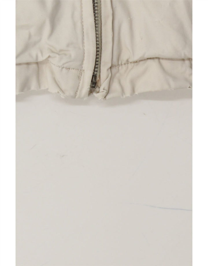 TOMMY HILFIGER Veste Bomber Homme UK 42 XL Coton Blanc