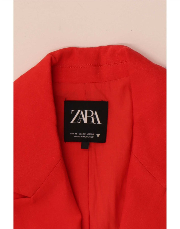 Zara Veste Boléro Femme UK 6 XS Rouge