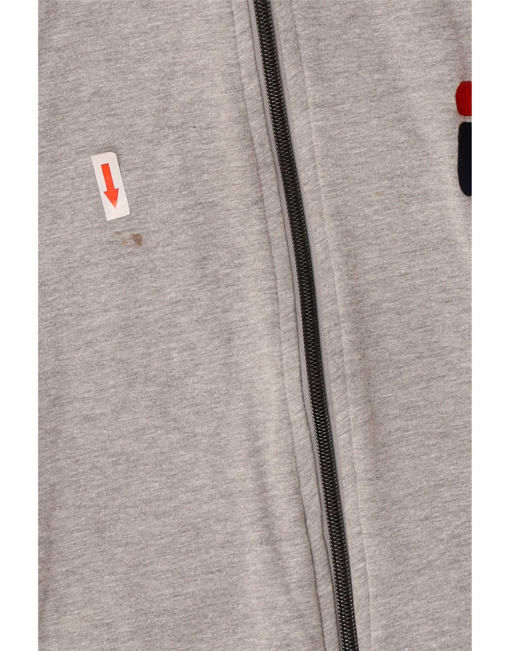 Fila Veste de survêtement graphique pour femme UK 12 Gris moyen Colourblock