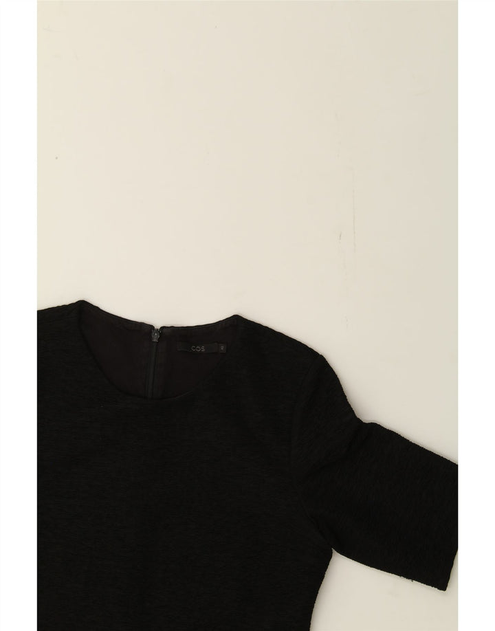 COS Womens A-Line Dress UK 6 XS Black Polyester Vintage Cos and Second-Hand Cos from Messina Hembry 