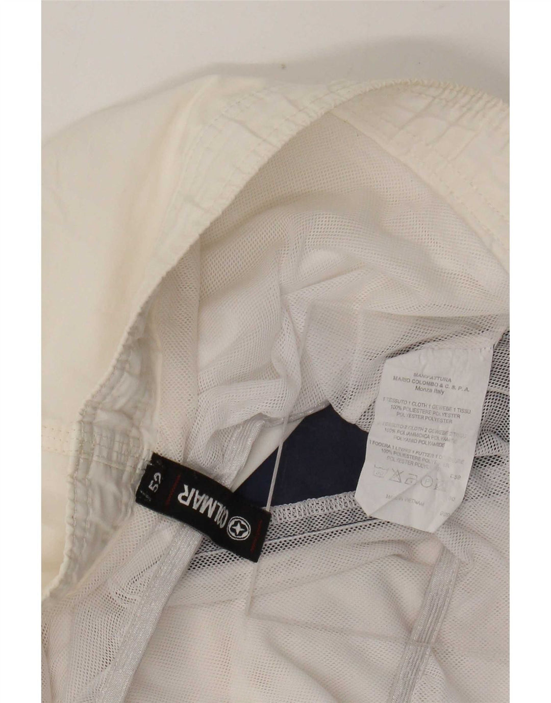 Colmar Short de Bain Homme IT 52Large Blanc Colorblock Polyester