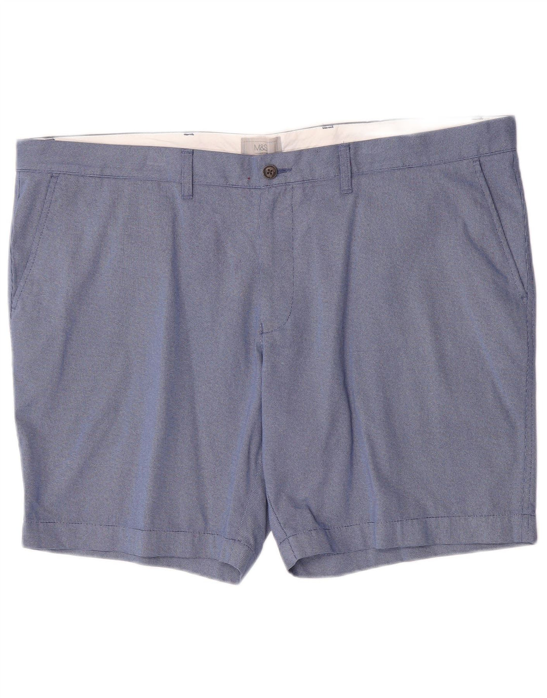 Marks & Spencer Short Chino Homme W44 2XL Bleu Coton