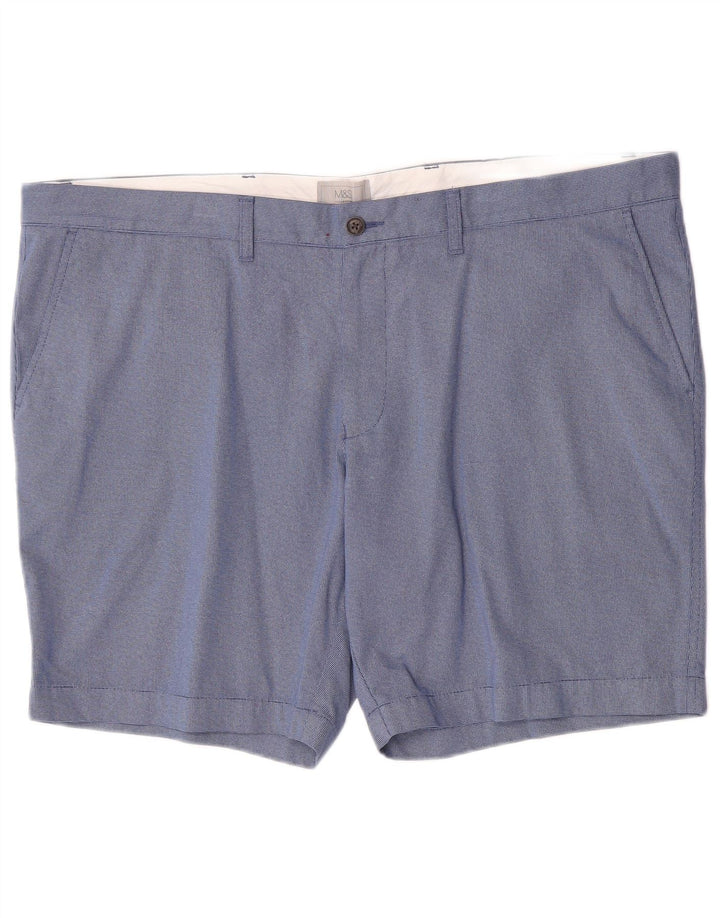 Marks & Spencer Short Chino Homme W44 2XL Bleu Coton