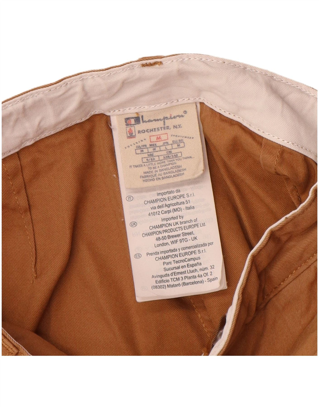 Champion Pantalon Cargo Droit Garçon 9-10 Ans Moyen W24 L26 Beige