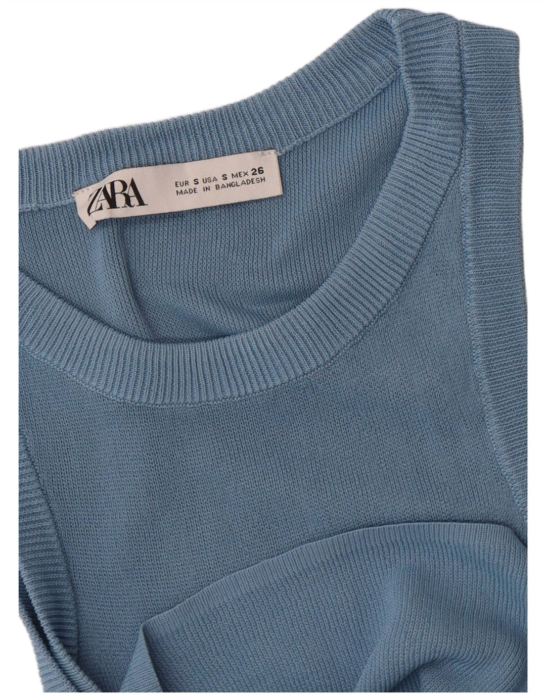 Zara Femme Débardeur UK 8 Petit Bleu