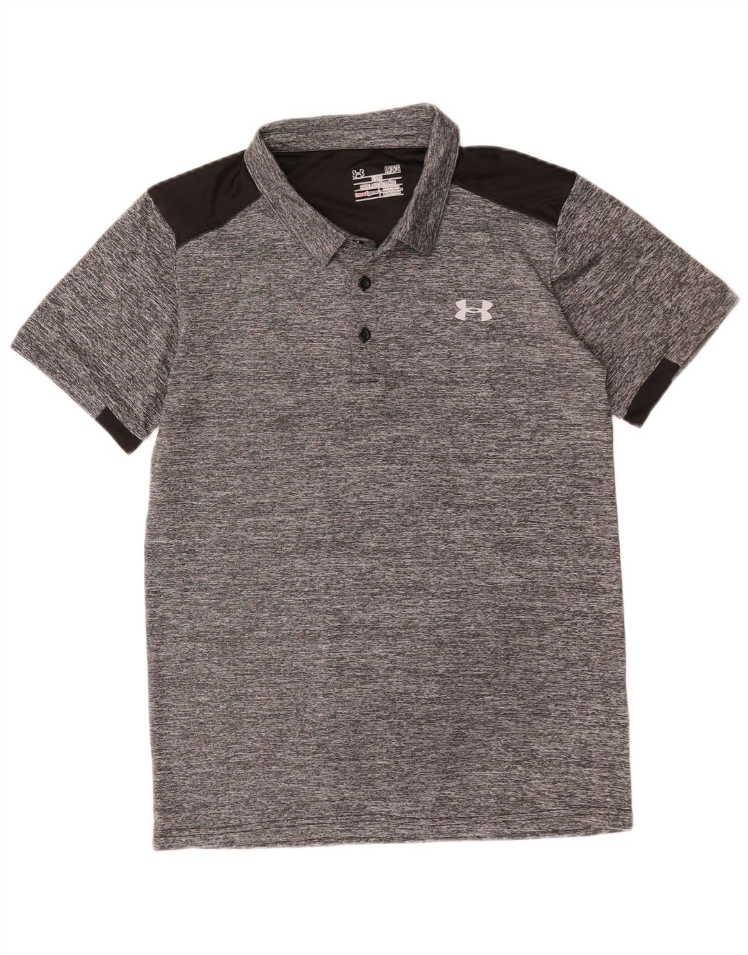 Under Armour Polo Heat Gear Homme Large Gris Colorblock Polyester