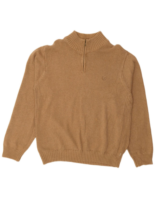 Izod Pull col zippé homme XL coton beige