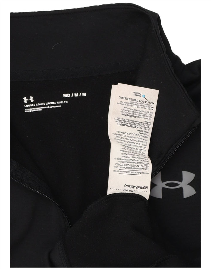 Under Armour Sweat-Shirt Coupe Ample à Col Zippé Homme Noir Moyen