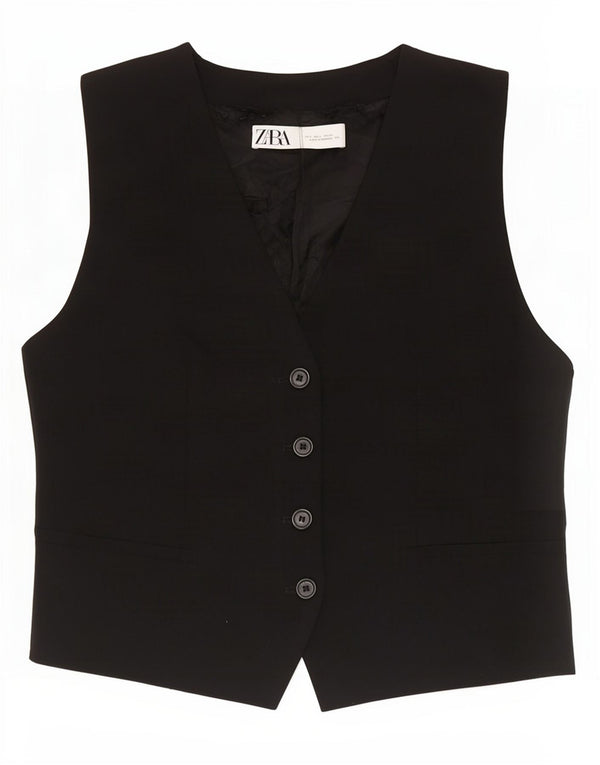 Zara Gilet Femme UK 16 Large Noir