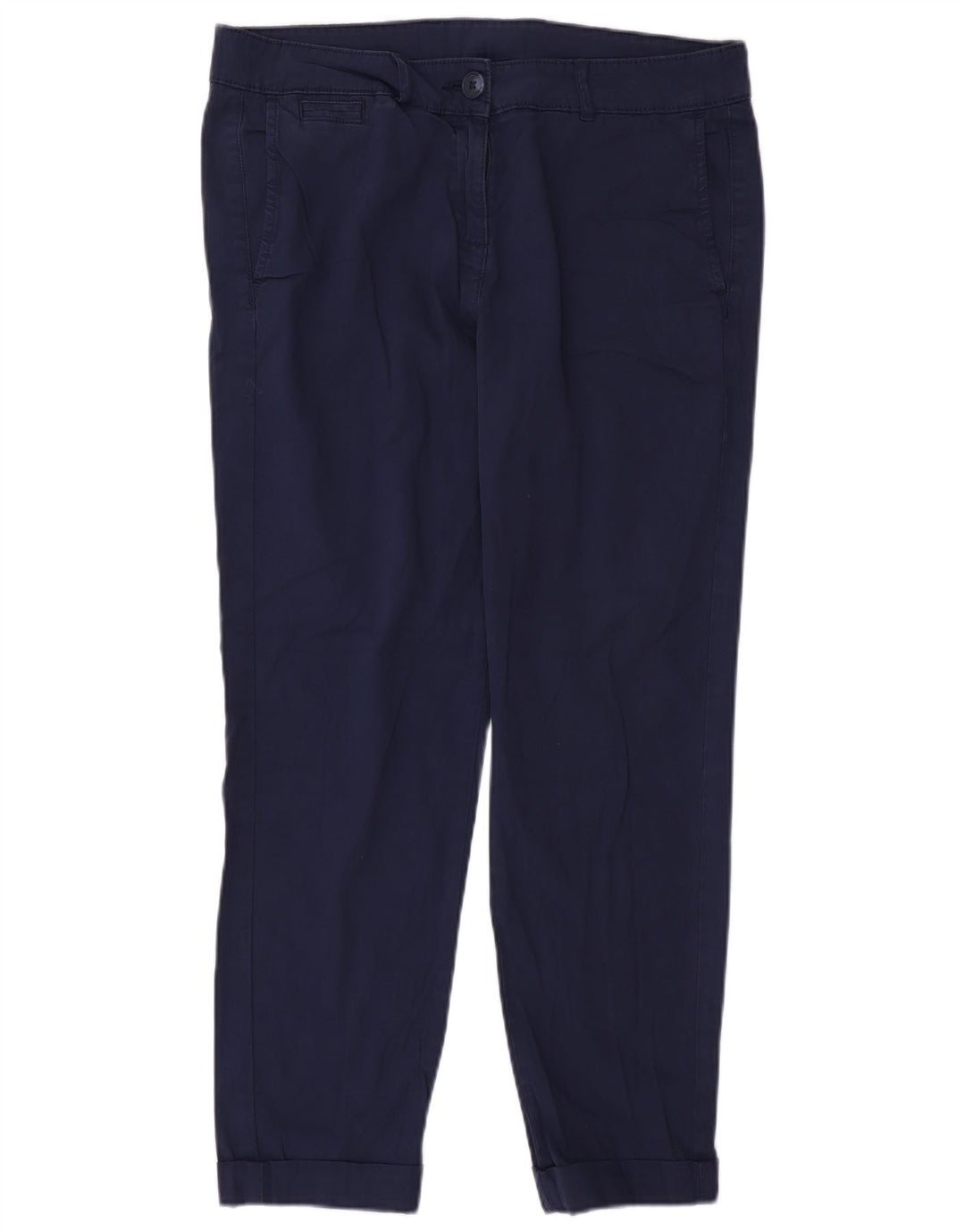 Marks & Spencer Pantalon Chino Slim Femme W32 L27 Bleu Marine