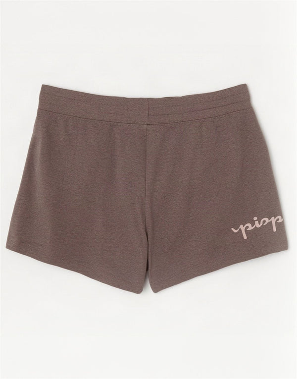 Champion Short de sport graphique pour femme UK 6 XS Gris moucheté