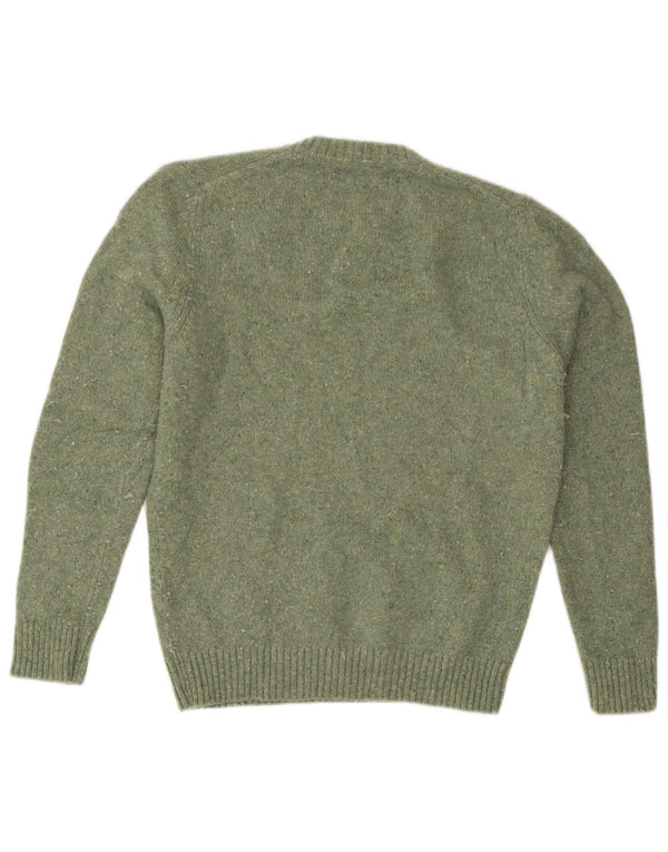 Massimo Dutti Pull col rond homme vert moyen moucheté
