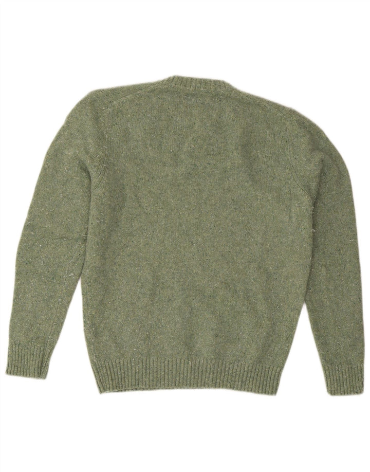 Massimo Dutti Pull col rond homme vert moyen moucheté