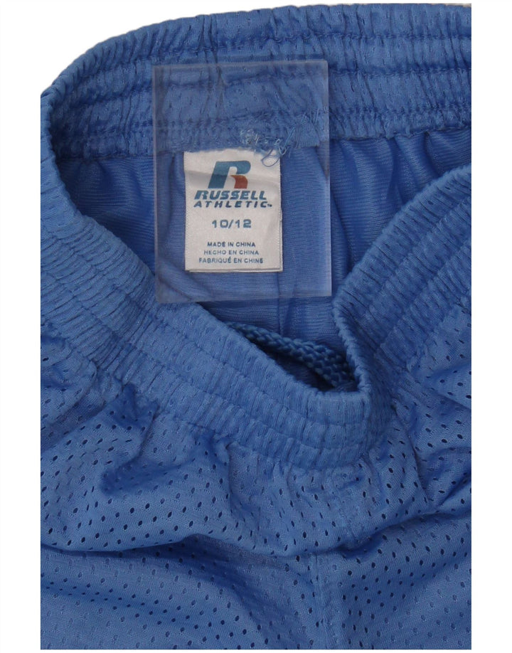 Russell Athletic Short de sport garçon 10-11 ans Bleu Polyester