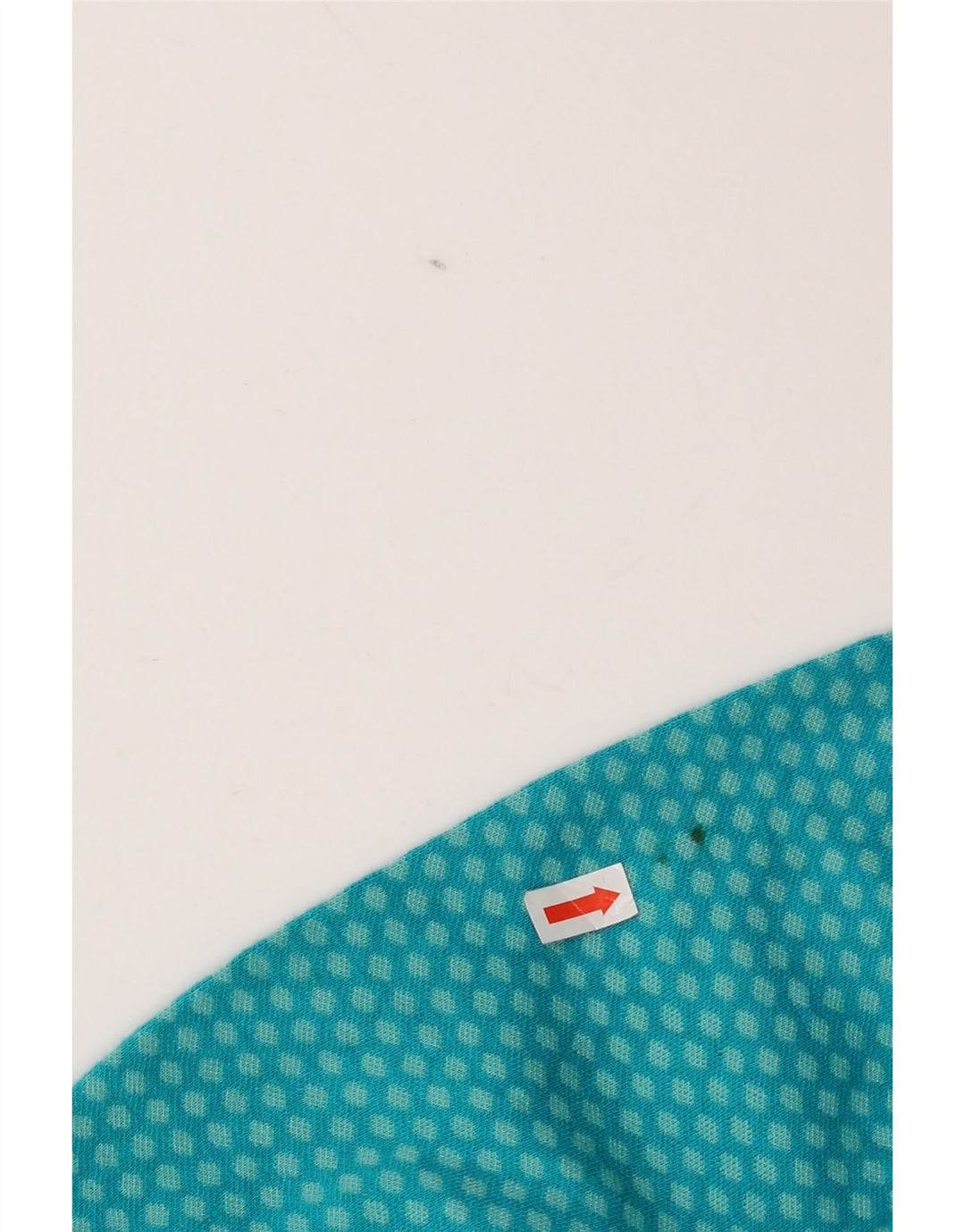 Eddie Bauer Haut à col zippé et manches longues pour femme UK 10 Petit Turquoise à pois