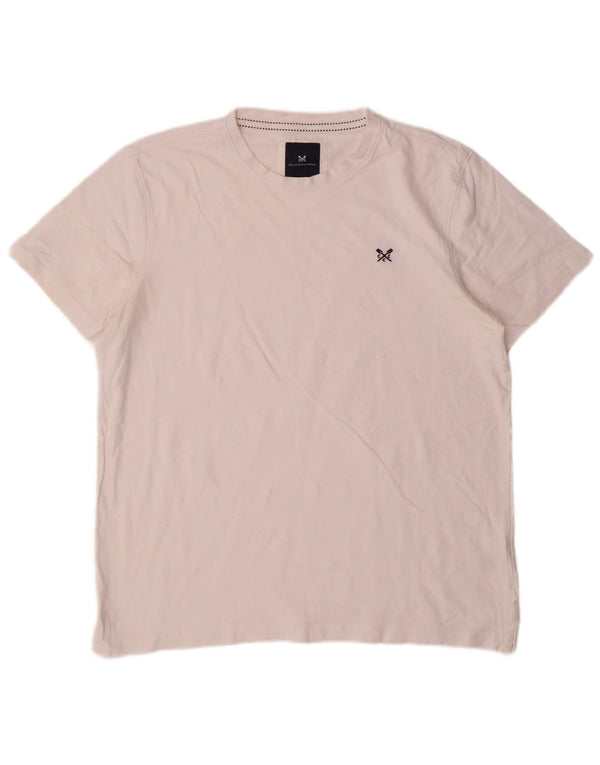 Crew Clothing T-Shirt Homme Grand Blanc Coton