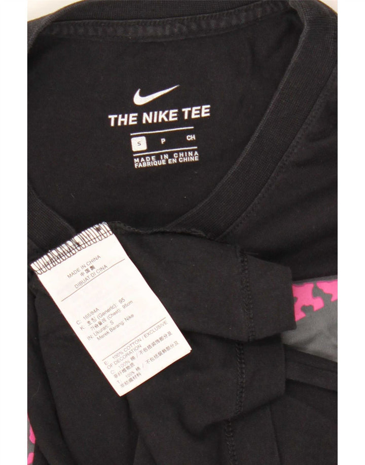 Nike T-shirt graphique pour homme en coton noir Taille S