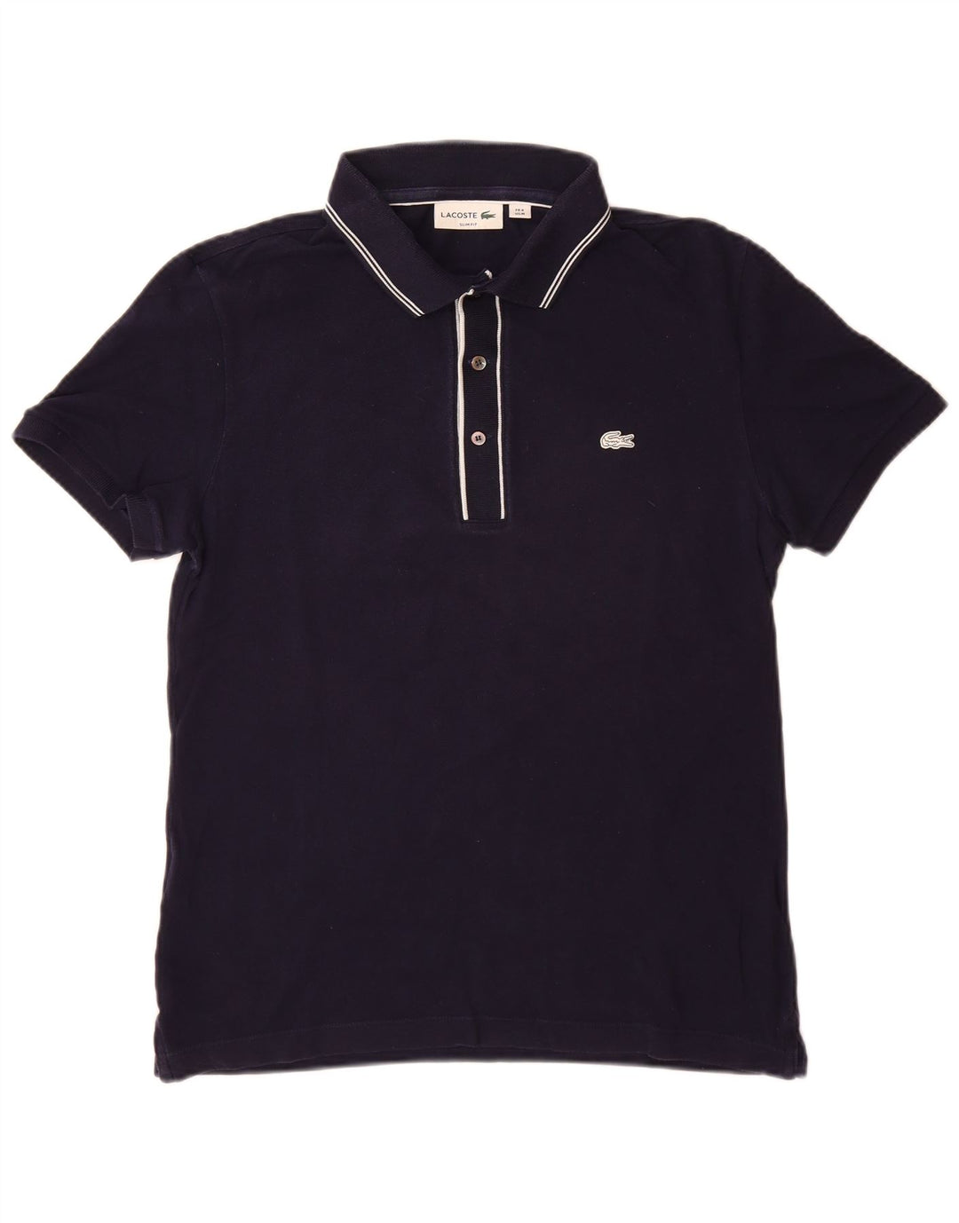 LACOSTE Polo Slim Fit Homme Taille 4 Coton Bleu Marine Moyen