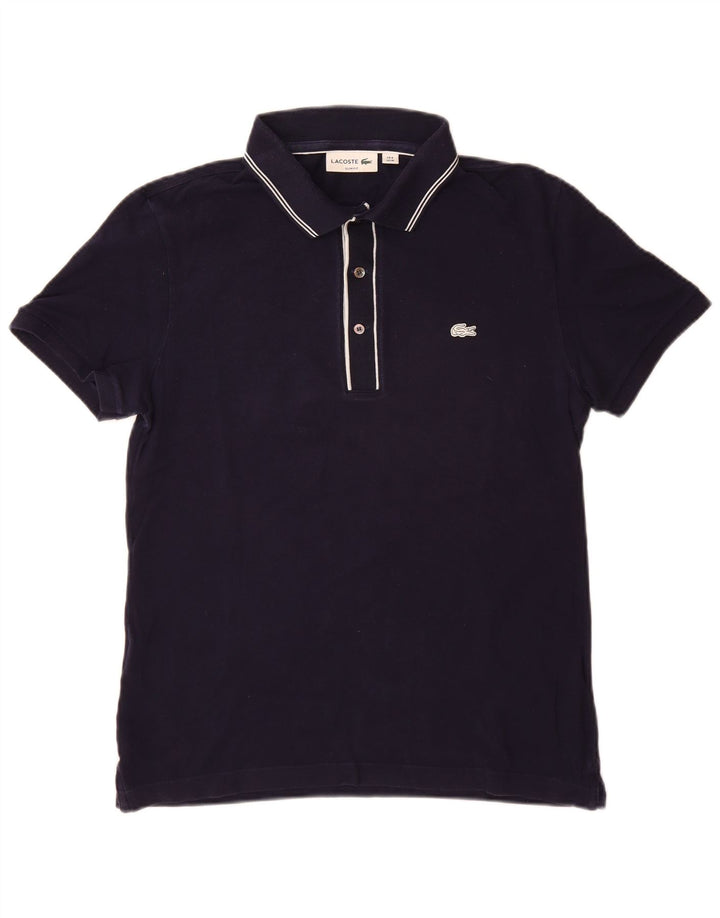 LACOSTE Polo Slim Fit Homme Taille 4 Coton Bleu Marine Moyen