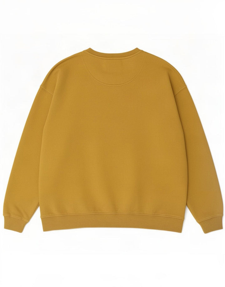 Fat Face Sweat-shirt surdimensionné pour femme en coton jaune moyen UK 12