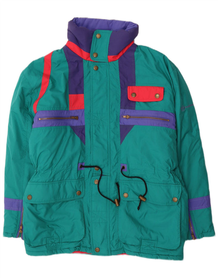 Sergio Tacchini Veste de ski pour homme UK 38 Bleu moyen Polyester colour block