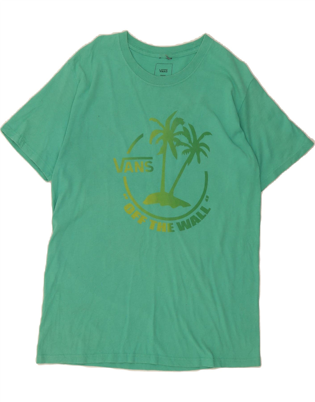 VANS Mens Classic Fit Graphic T-Shirt Top Medium Green Cotton Vintage Vans and Second-Hand Vans from Messina Hembry 