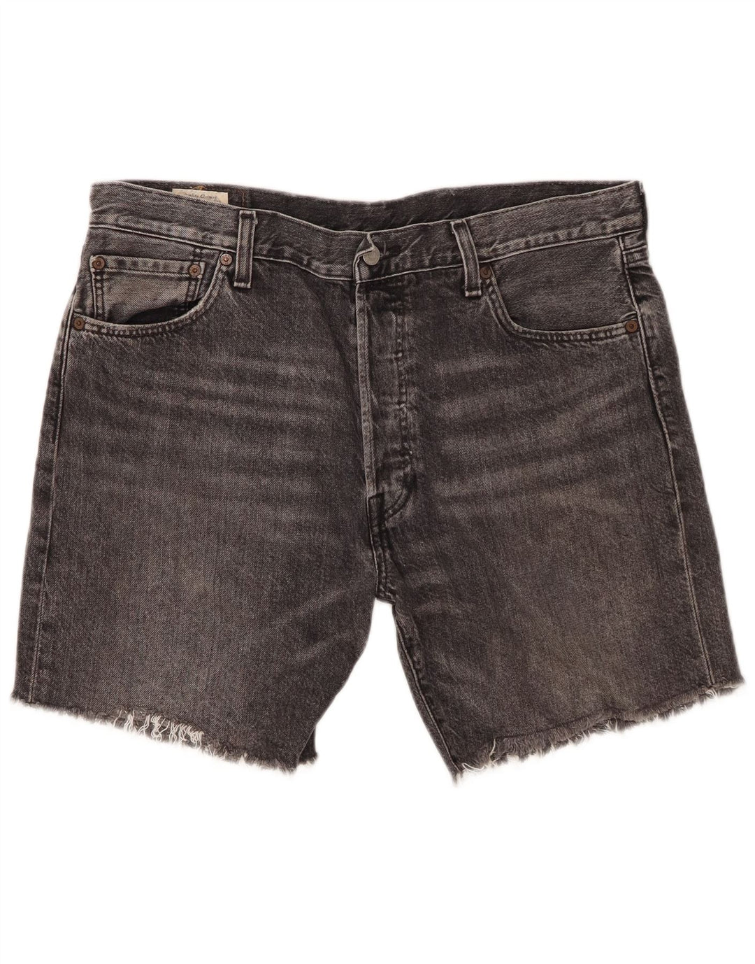 Levi's Short en Jean 501 Homme W36 Large Gris Coton