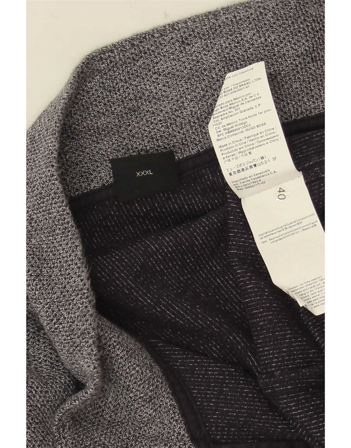 Hugo Boss Veste de survêtement pour homme 3XL Bleu marine Coton