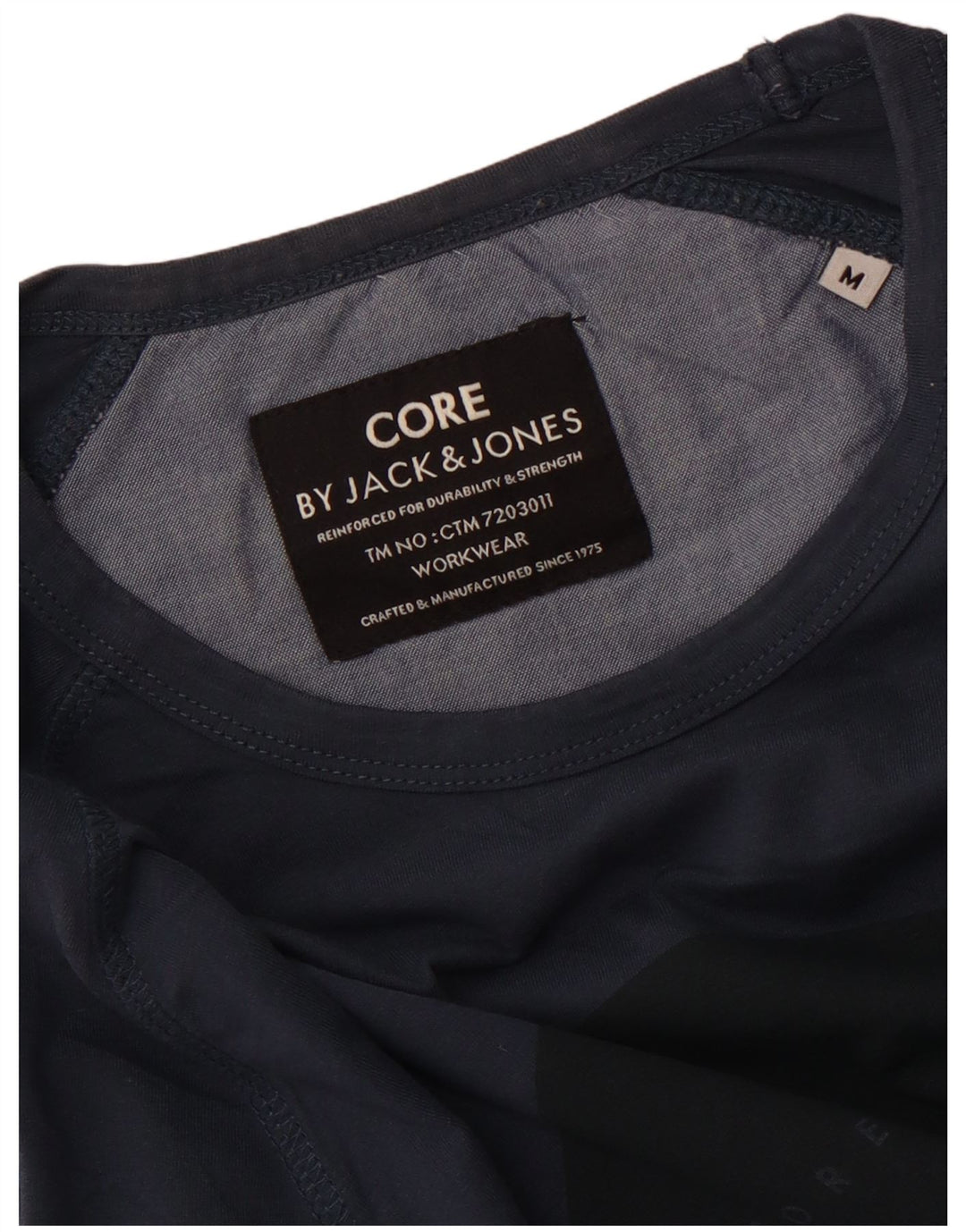 Jack & Jones Haut Graphique à Manches Longues Homme Bleu Marine Moyen