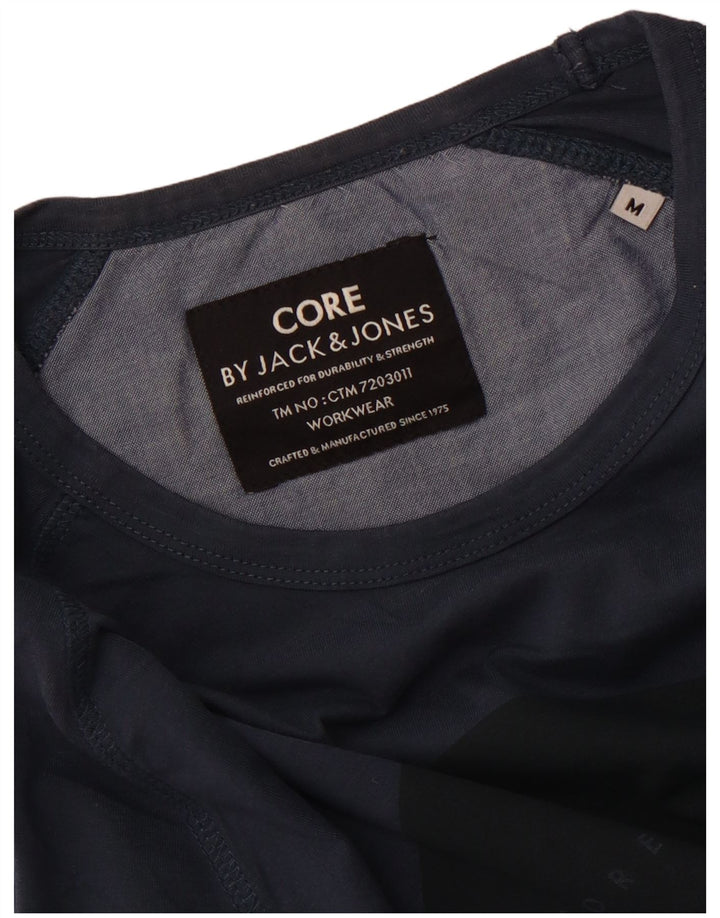 Jack & Jones Haut Graphique à Manches Longues Homme Bleu Marine Moyen