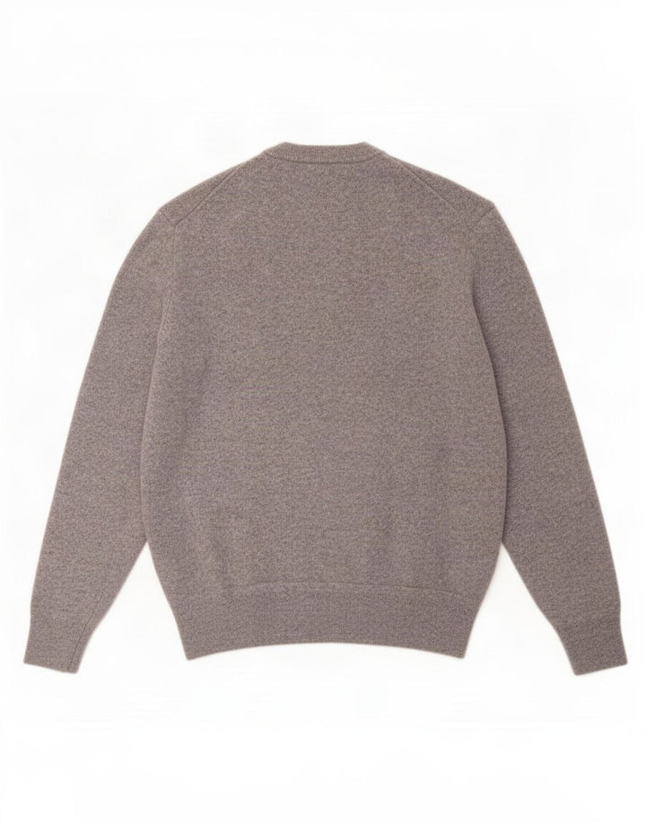 Zara Pull à col rond en laine gris moyen pour homme