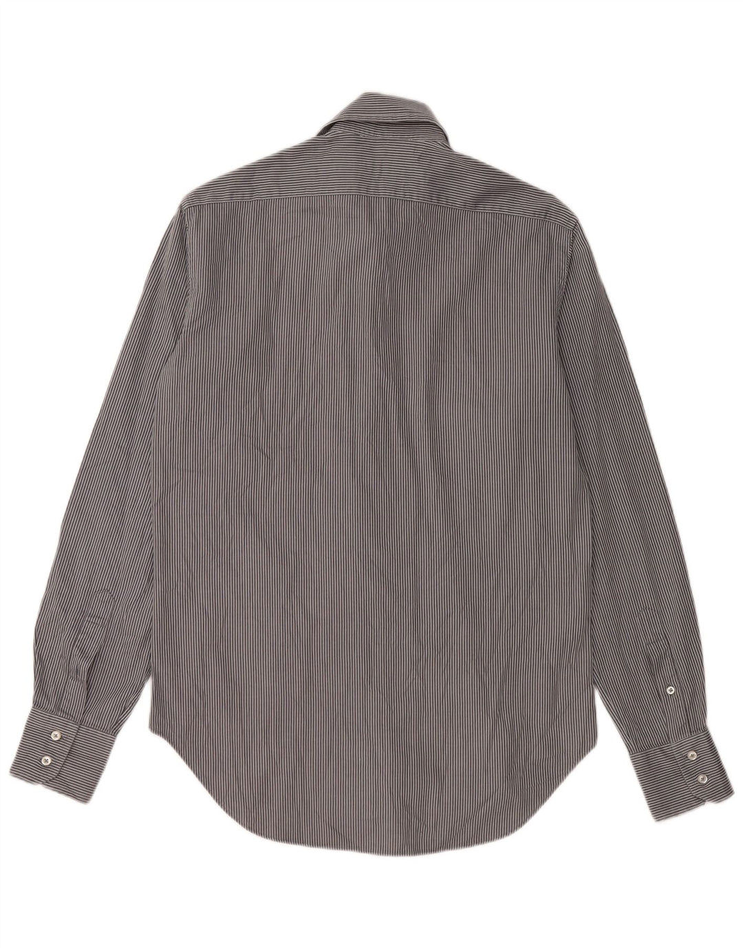 Zara Chemise Homme Taille 38 Coton Rayé Gris Moyen